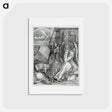アートポストカード-Melencolia I - アルブレヒト デューラー Postcard.