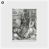 アートポストカード-Melencolia I - アルブレヒト デューラー Postcard.