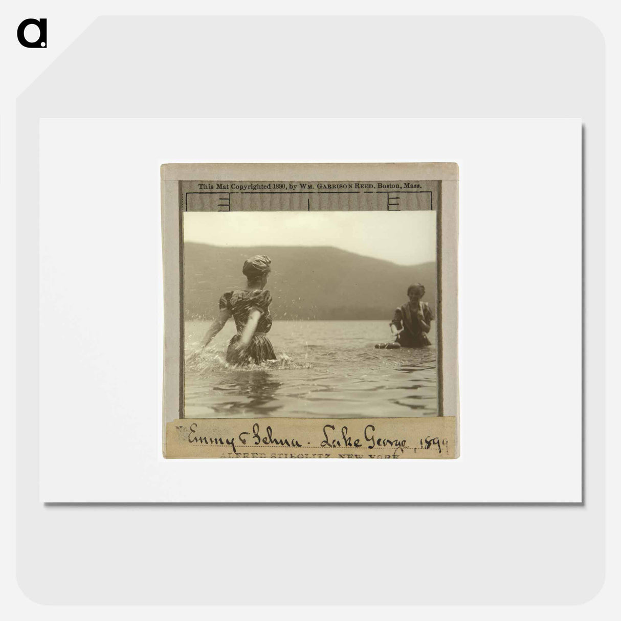 Emmy and Selma, Lake George - アルフレッド スティーグリッツ Poster.