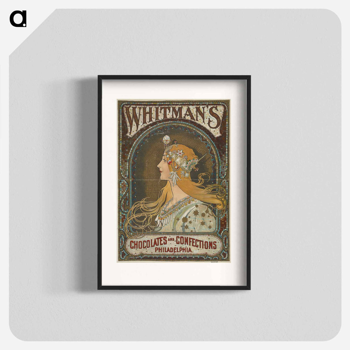 Whitman's chocolates and confections - Alphonse Mucha Poster.