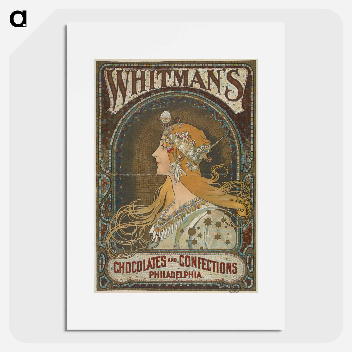 Whitman's chocolates and confections - Alphonse Mucha Poster.