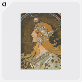 アートポストカード-Whitman's chocolates and confections - アルフォンス ミュシャ Postcard.