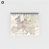 Strategic map of Central Europe - アンティーク地図 Memo.