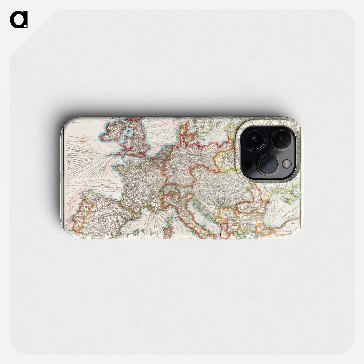 Strategic map of Central Europe - アンティーク地図 Phone Case.