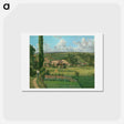 アートポストカード-Landscape at Les Pâtis, Pontoise - カミーユ ピサロ Postcard.