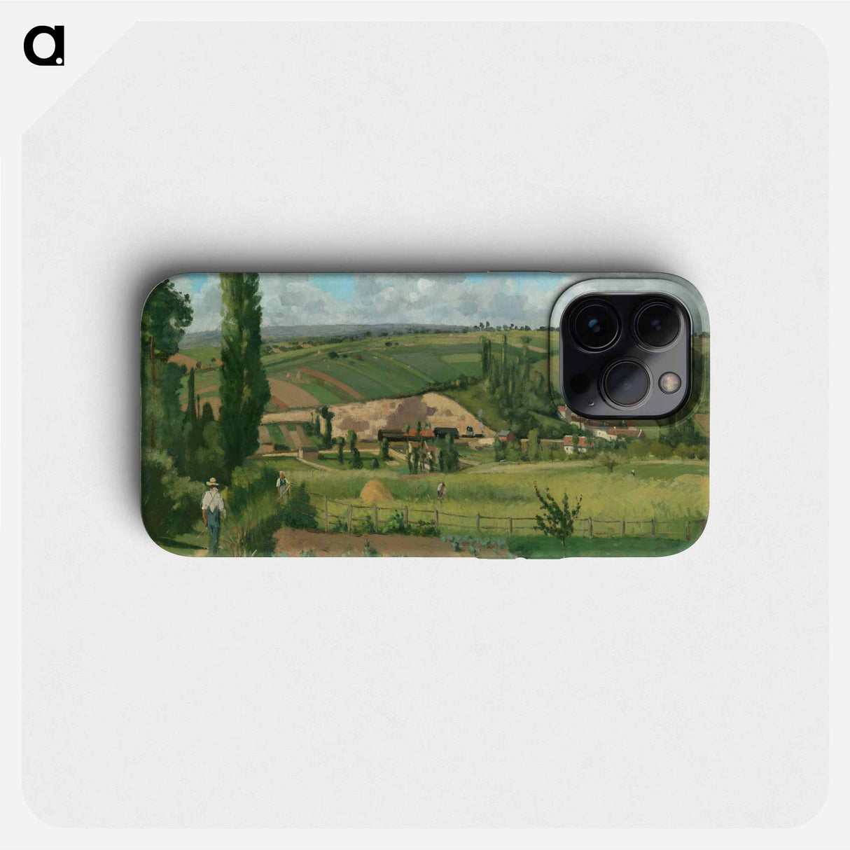 Landscape at Les Pâtis, Pontoise - カミーユ ピサロ Phone Case.