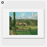 Landscape at Les Pâtis, Pontoise - Camille Pissarro Poster.