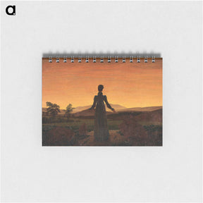 アートメモ帳-Woman Before the Rising Sun - カスパー ダーヴィト フリードリヒ Memo.