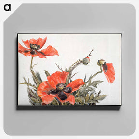 アートパネル-Red Poppies - チャールズ デムス Canvas.