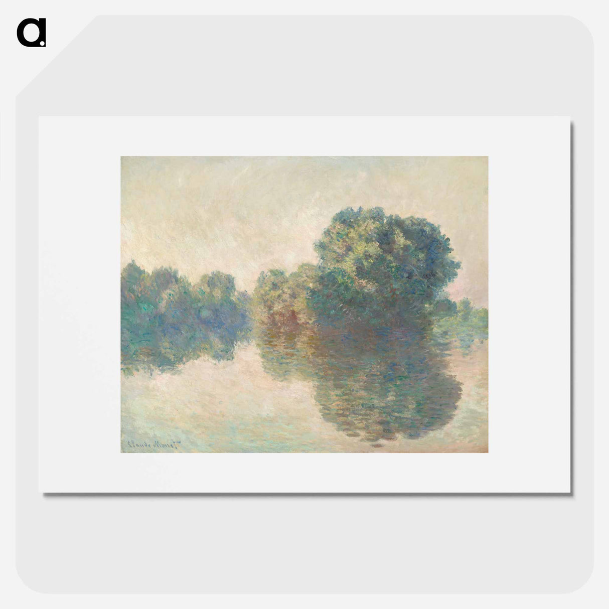 The Seine at Giverny - Claude Monet Poster.