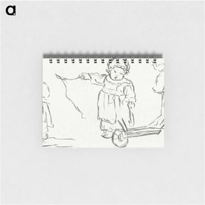 アートメモ帳-Vijf kinderen met een kruiwagen
 - コルネリス プロース ファン アムステル Memo.