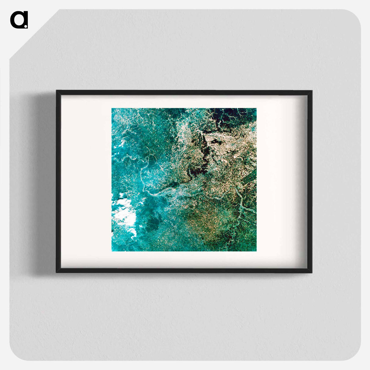 アートポスター-Ohio River Bordering Kentucky and Indiana
 - 上空からの地球 Poster.