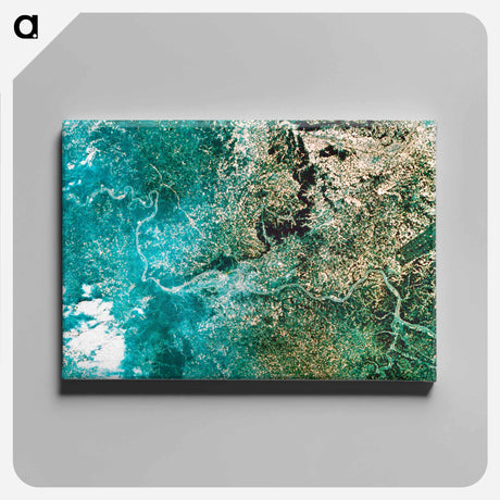 アートパネル-Ohio River Bordering Kentucky and Indiana
 - 上空からの地球 Canvas.