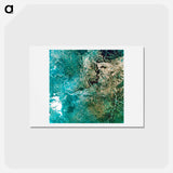 アートポストカード-Ohio River Bordering Kentucky and Indiana
 - 上空からの地球 Postcard.