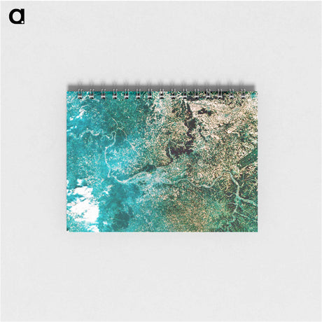 アートメモ帳-Ohio River Bordering Kentucky and Indiana
 - 上空からの地球 Memo.