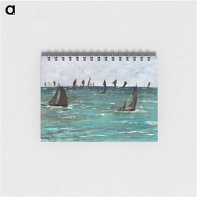 アートメモ帳-Boats at Berck-sur-Mer - エドゥアール マネ Memo.