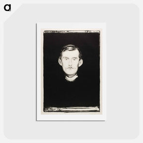 アートポストカード-Self–Portrait - エドヴァルド ムンク Postcard.