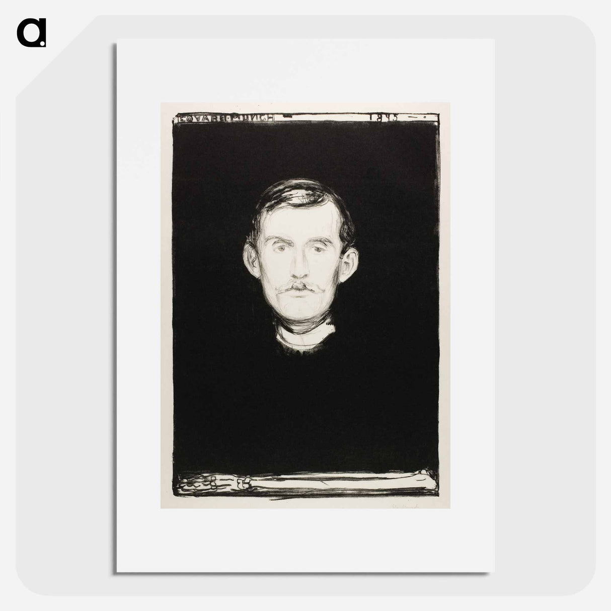 Self–Portrait - エドヴァルド ムンク Poster.