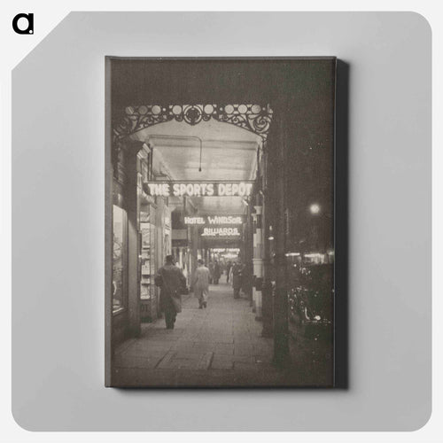 Wellington at night - エリック リー ジョンソン Canvas.