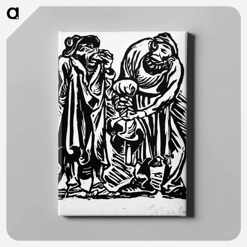 Stonebreaker and red kaiser - Ernst Heinrich Barlach Canvas.