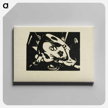 アートパネル-The Bull - フランツ マルク Canvas.