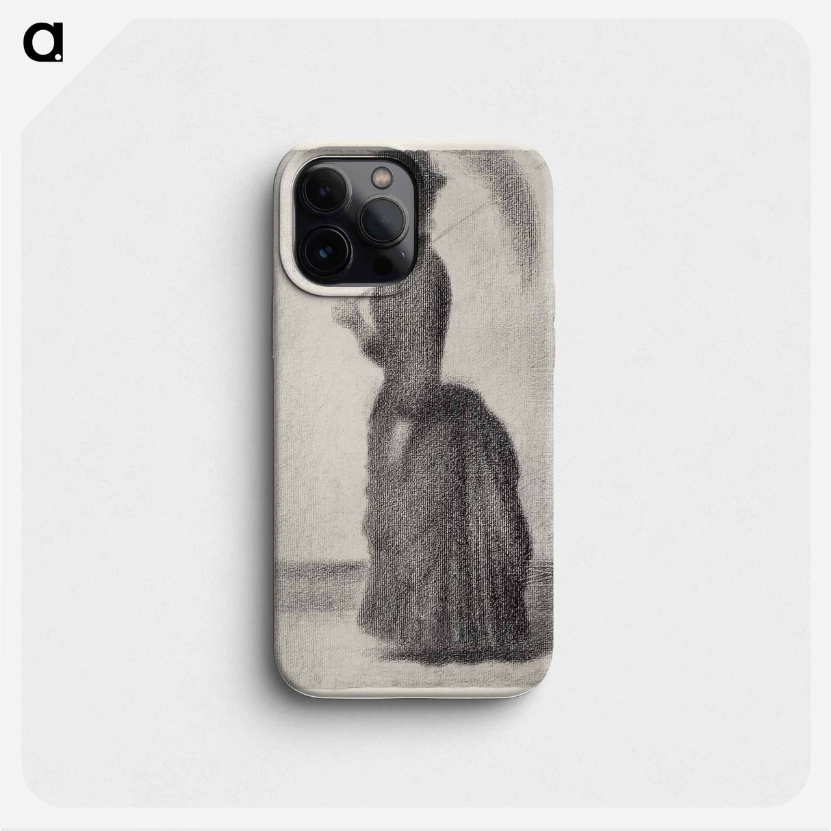 Woman Walking with a Parasol (study for La Grande Jatte) - Georges Seurat Phone Case.