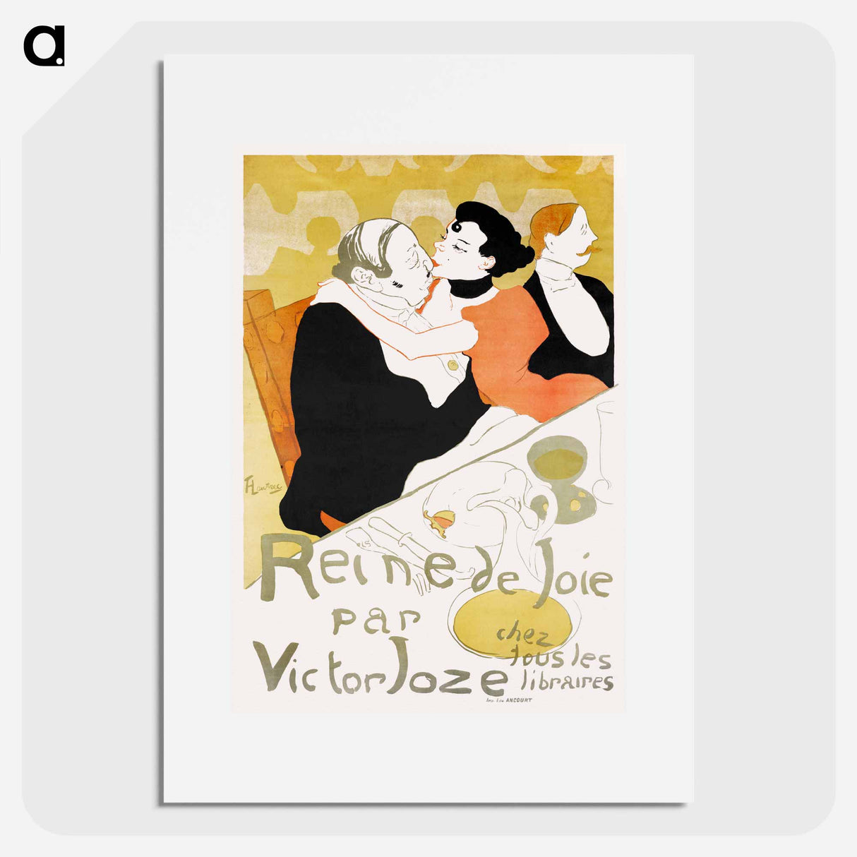 Reine de Joie - Henri de Toulouse-Lautrec Poster.