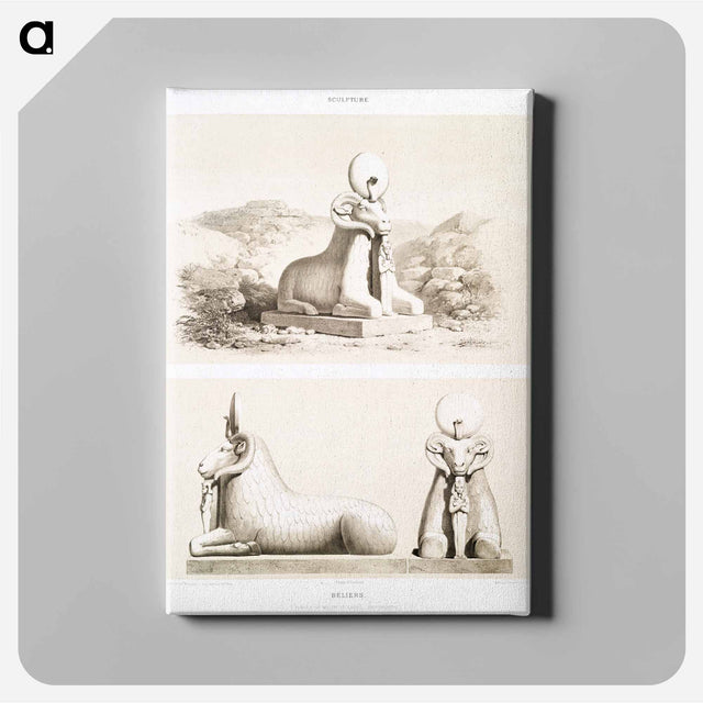 アートパネル-Rams from Histoire de l'art égyptien
 - エジプト美術史 Canvas.