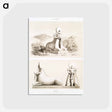 アートポストカード-Rams from Histoire de l'art égyptien
 - エジプト美術史 Postcard.