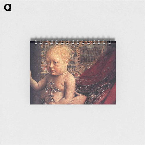 The Virgin of the Chancellor Rolin (detail) - ヤン ファン エイク Memo.