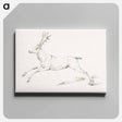 アートパネル-Jumping deer - ジャン ベルナール Canvas.