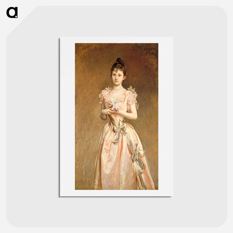 アートポストカード-Miss Grace Woodhouse - ジョン シンガー サージェント Postcard.