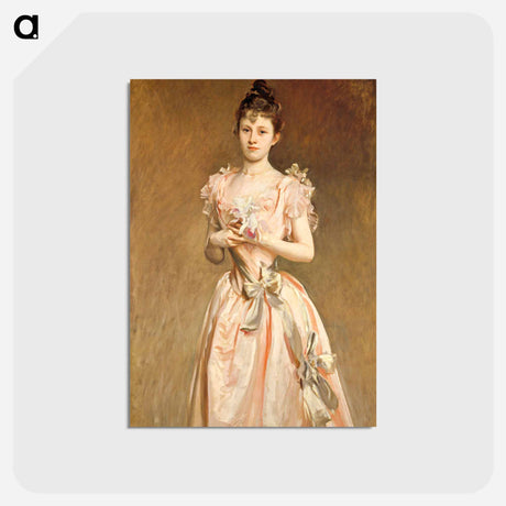 アートポストカード-Miss Grace Woodhouse - ジョン シンガー サージェント Postcard.