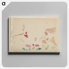 アートパネル-Gezicht in profiel en een figuur met een bal - ユリー デ フラーハ Canvas.