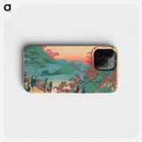 Hokusai's Poem by Sarumaru Dayū - 葛飾 北斎 Phone Case.