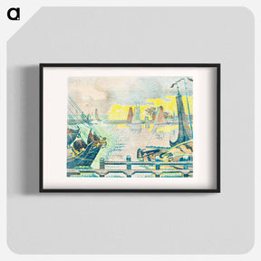 アートポスター-Boats at Flushing - ポール シニャック Poster.