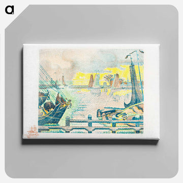 Boats at Flushing - ポール シニャック Canvas.