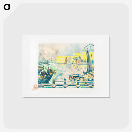 Boats at Flushing - Paul Signac Postcard.