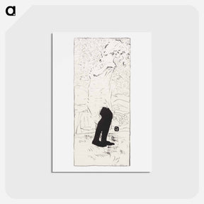 アートポストカード-Woman in Shirt
 - ピエール ボナール Postcard.