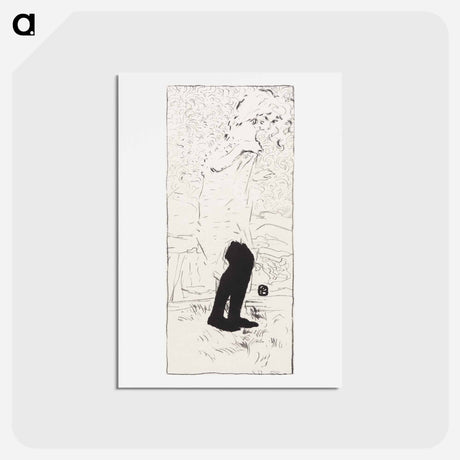 アートポストカード-Woman in Shirt
 - ピエール ボナール Postcard.