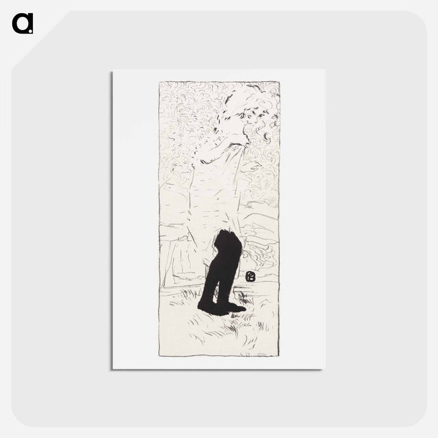 アートポストカード-Woman in Shirt
 - ピエール ボナール Postcard.