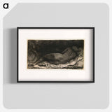 Reclining Woman - Rembrandt van Rijn Poster.