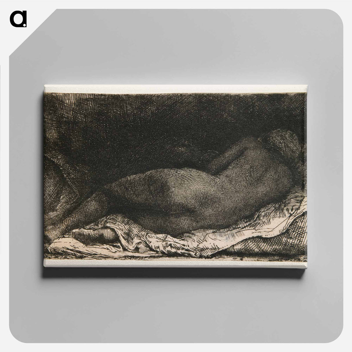 Reclining Woman - Rembrandt van Rijn Canvas.