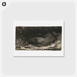 アートポストカード-Reclining Woman - レンブラント ファン レイン Postcard.