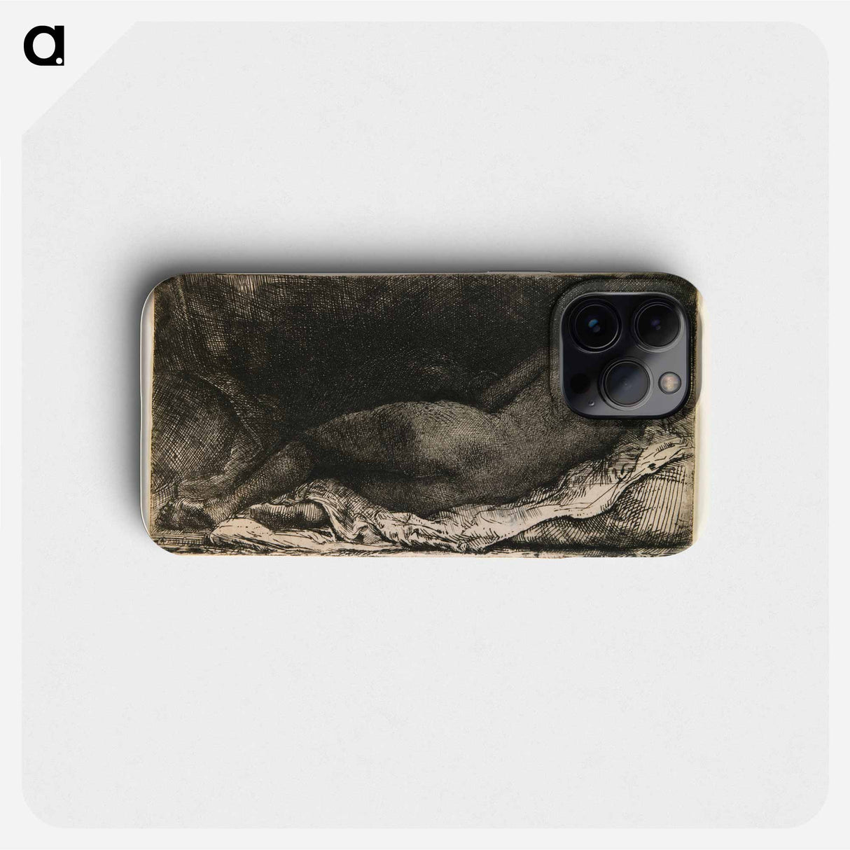 Reclining Woman - Rembrandt van Rijn Phone Case.