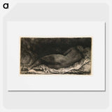 Reclining Woman - Rembrandt van Rijn Poster.