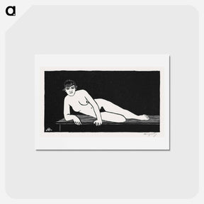 アートポストカード-Reclining Nude Figure
 - サミュエル ジェスルン Postcard.