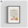 アートポスター-Dianthus and Almond from Mira Calligraphiae Monumenta
 - 書道のお手本 Poster.