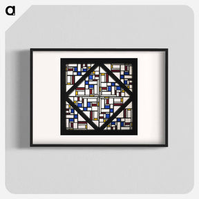 アートポスター-Composition with window with coloured glass III - テオ ファン ドゥースブルフ Poster.