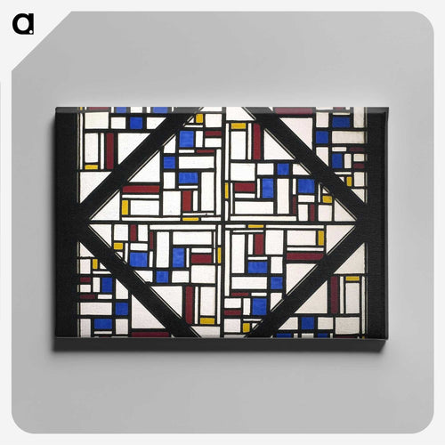 Composition with window with coloured glass III - テオ ファン ドゥースブルフ Canvas.